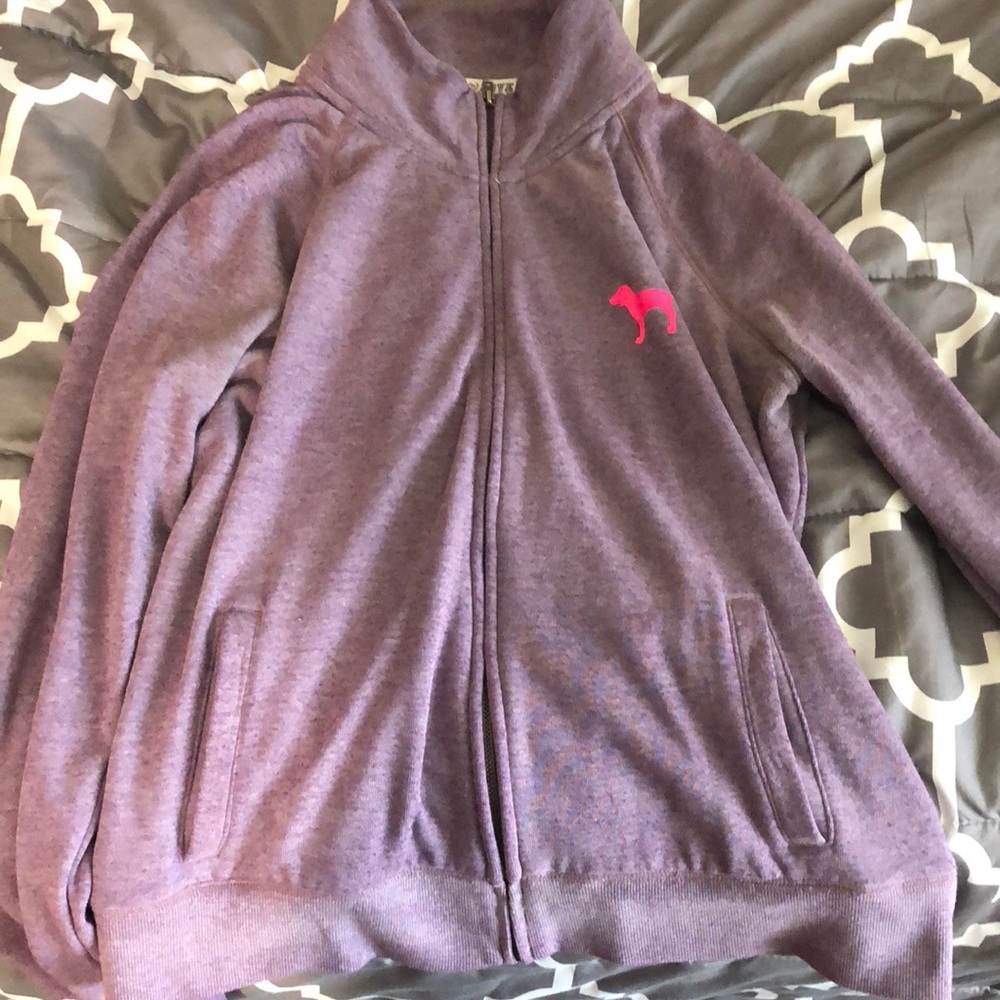 Pink zip up